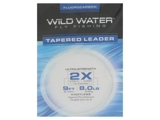 Fluorocarbon Tapered Leader 2X | Wild Water Fly Fishing