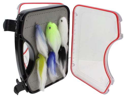 Wild Water Freshwater/Saltwater Large Fly Assortment, 12 Flies with Wild Water's Small Fly Suitcase