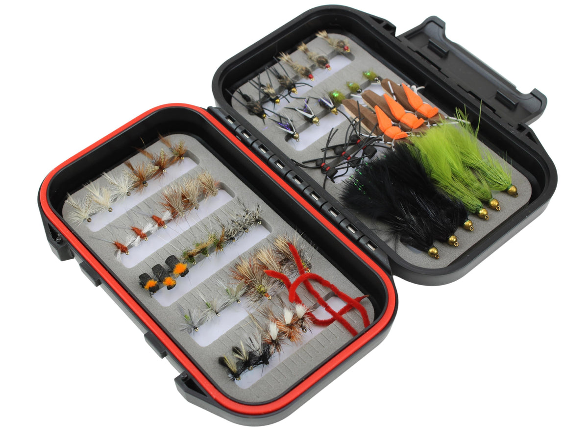 fish lures and flies Fly Fishing Kit, 50/114Pcs Handmade Fly Fishing Gear with Dry/Wet Flies, Streamers, Fly Assortment Trout Bass Fishing with Fly Box (114Pcs/Set-11 Mixed Styles) : Sports & Outdoors Whether youre a beginning fly angler or an old hand The ULTIMATE GUIDE to Fly