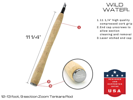 12' - 13' Zoom Tenkara Rod | Wild Water Fly Fishing