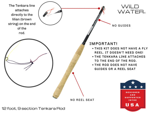 12' Tenkara Rod | Wild Water Fly Fishing