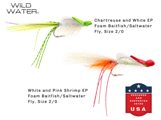 EP Top Water Baitfish Fly Assortment, 12 Flies with Fly Box | Wild Water Fly Fishing