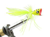 Wild Water Fly Fishing Yellow with Black Stripes Popper, Size 1, Qty. 2