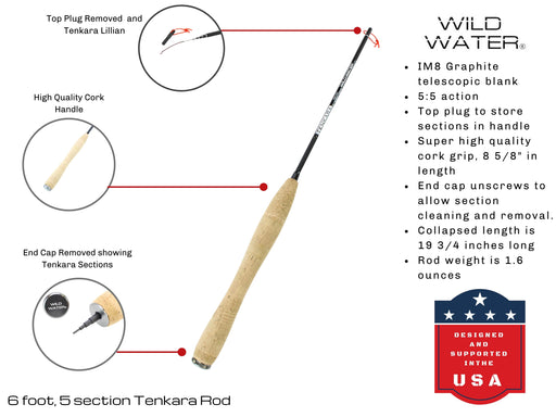 6' Tenkara Rod | Wild Water Fly Fishing