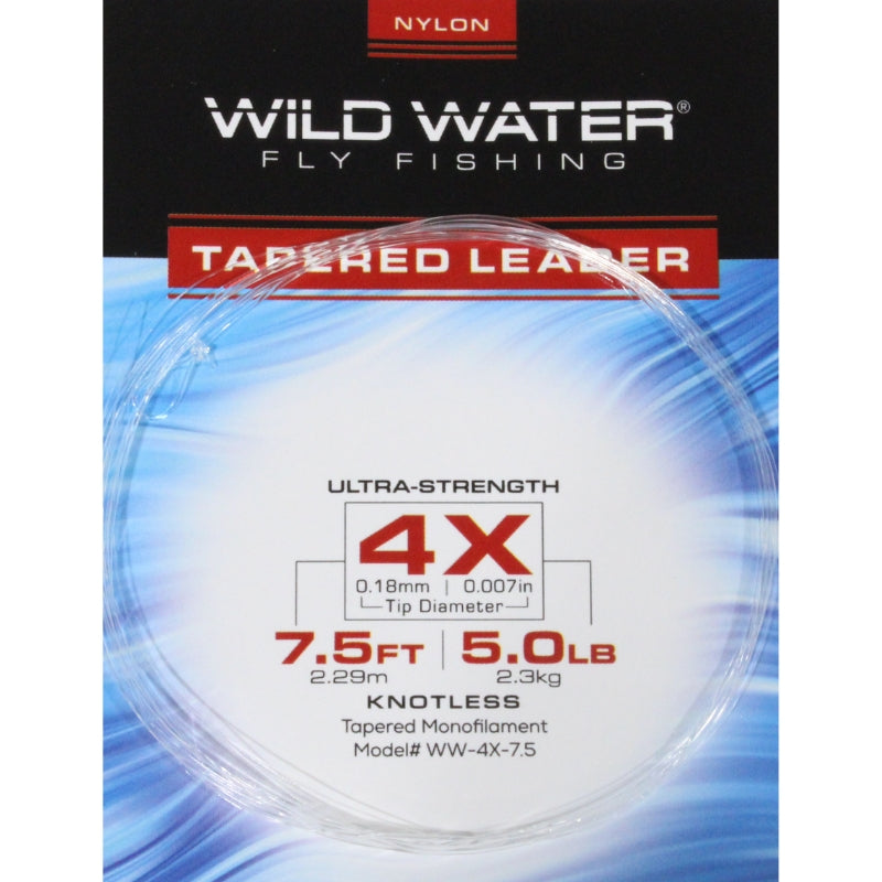 Wild Water Fly Fishing 4X Leaders