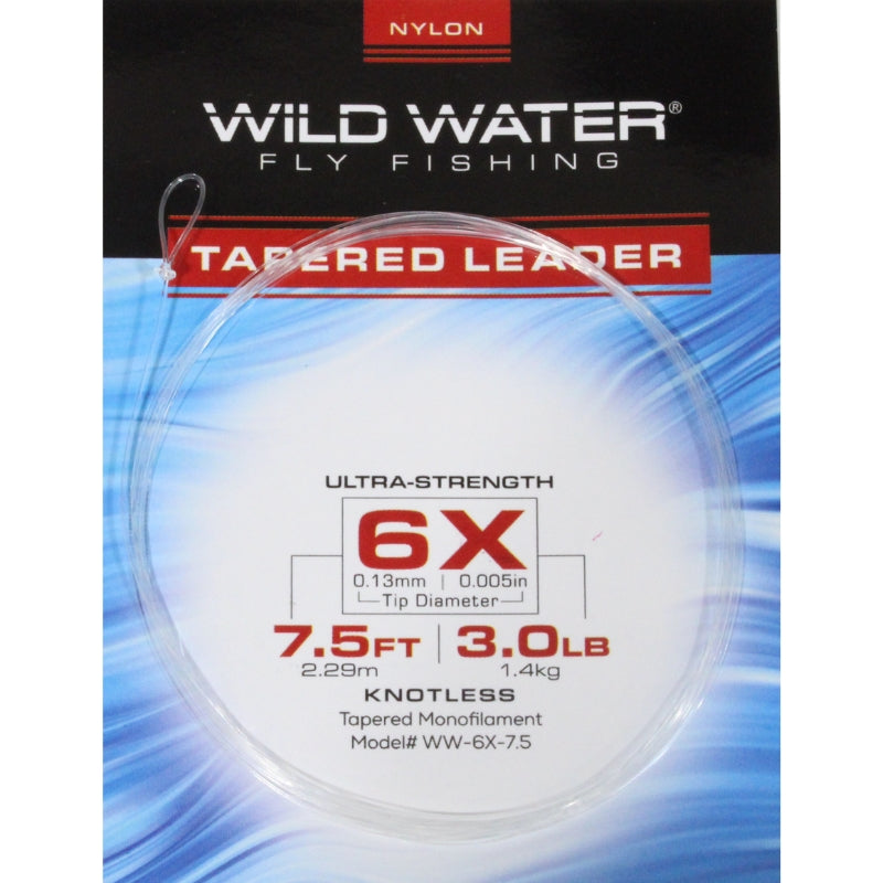 Wild Water Fly Fishing 6X Leaders