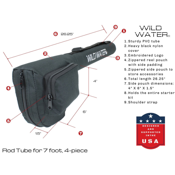 Wild Water 3/4 7’ Rod Fly Fishing Complete Starter Package Wild Water 3/4 7’ Rod Fly Fishing Complete Starter Package