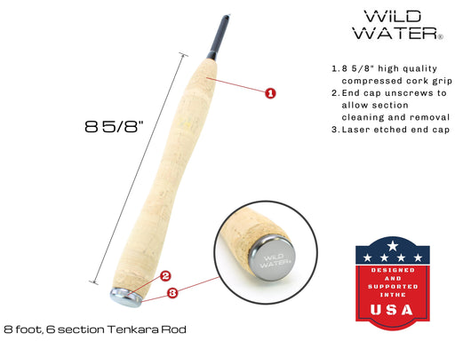 Wild Water Tenkara Fly Fishing Kit 8 ft Rod