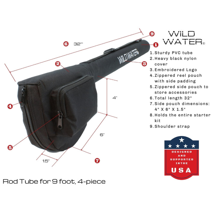 Standard Foot 3/4 Fly Fishing Rod Kit Wild Water Fly Fishing