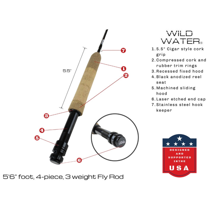 3 Weight Reel Short Fly Rod Package | Wild Water Fly Fishing 3 Weight Reel Short Fly Rod Package | Wild Water Fly Fishing