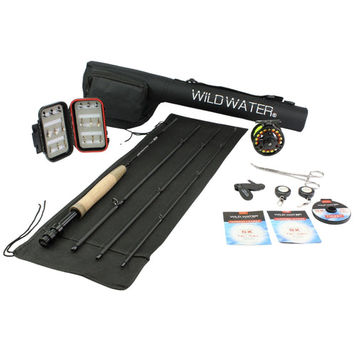 Deluxe Fly Fishing Combo, 7 ft 3/4 wt Rod | Wild Water Fly Fishing