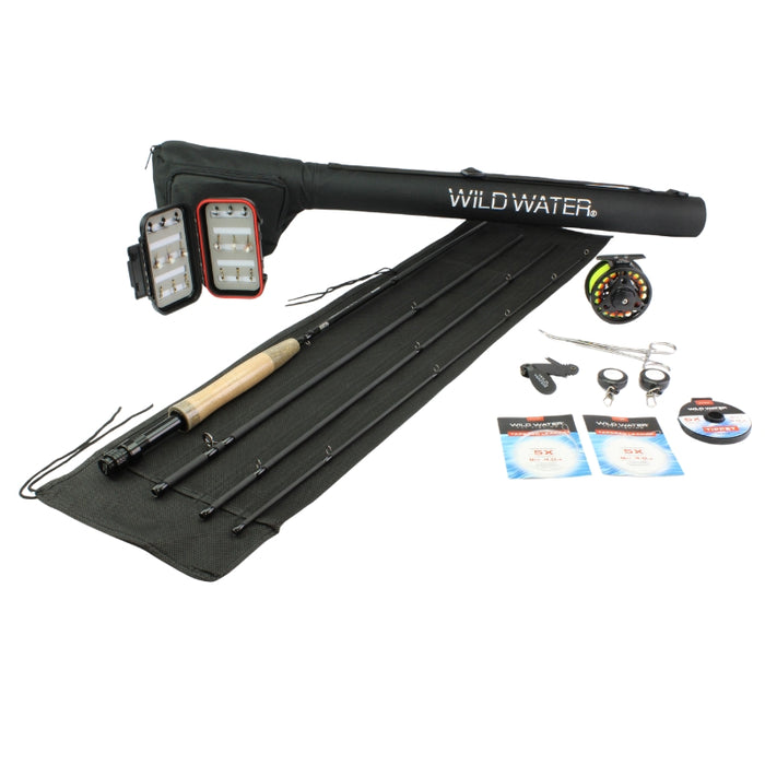 Redington Fly Fishing Combo Kit 890-4 Vice Outfit With I.D Reel 8 Wt 9-Foot 4pc, Rod & Reel