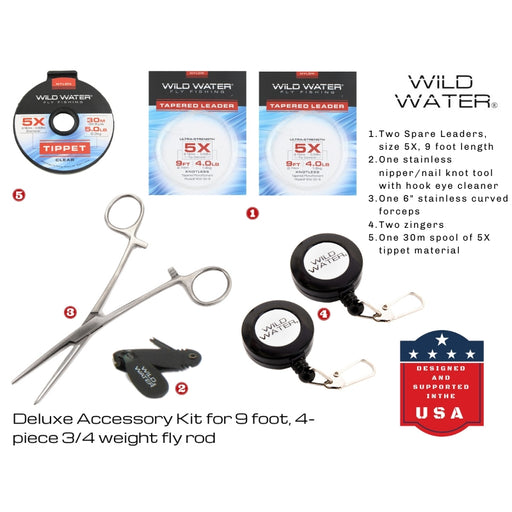 CNC Fly Reel Fly Fishing Combo, 9ft 3/4 wt | Wild Water Fly Fishing