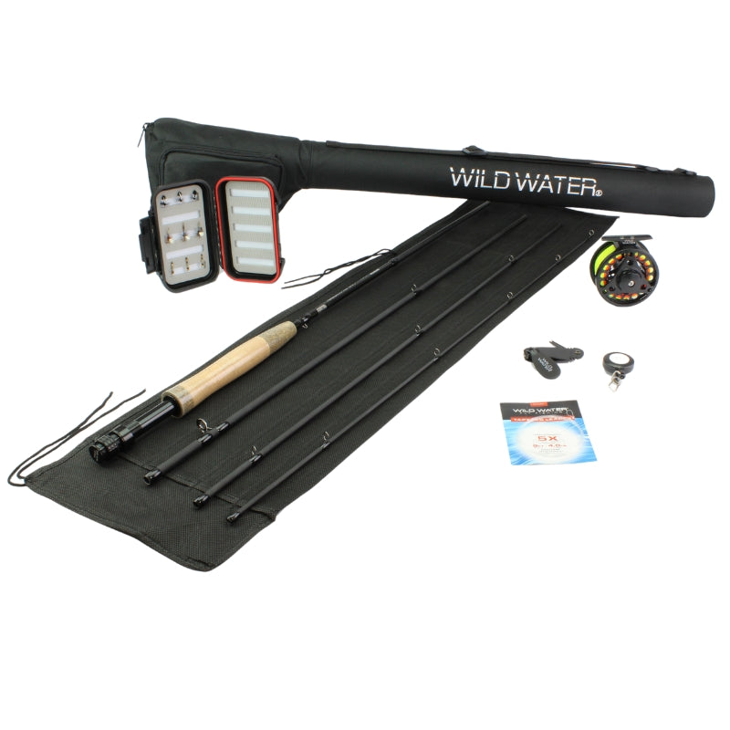 Redington Fly Rod Fly Fishing Rod And Reel Combo Starter Kit, With