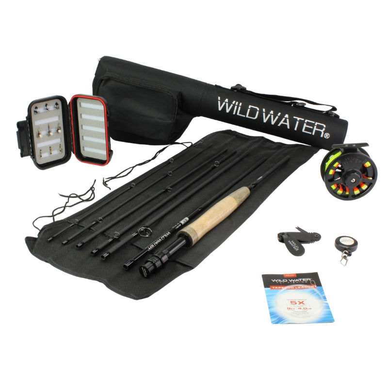 5 Weight Reel 7 Piece Fly Rod Package | Wild Water Fly Fishing
