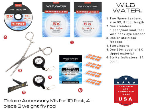 Wild Water Fly Fishing Weight 10 Foot Euro Nymphing Rod Reel Package