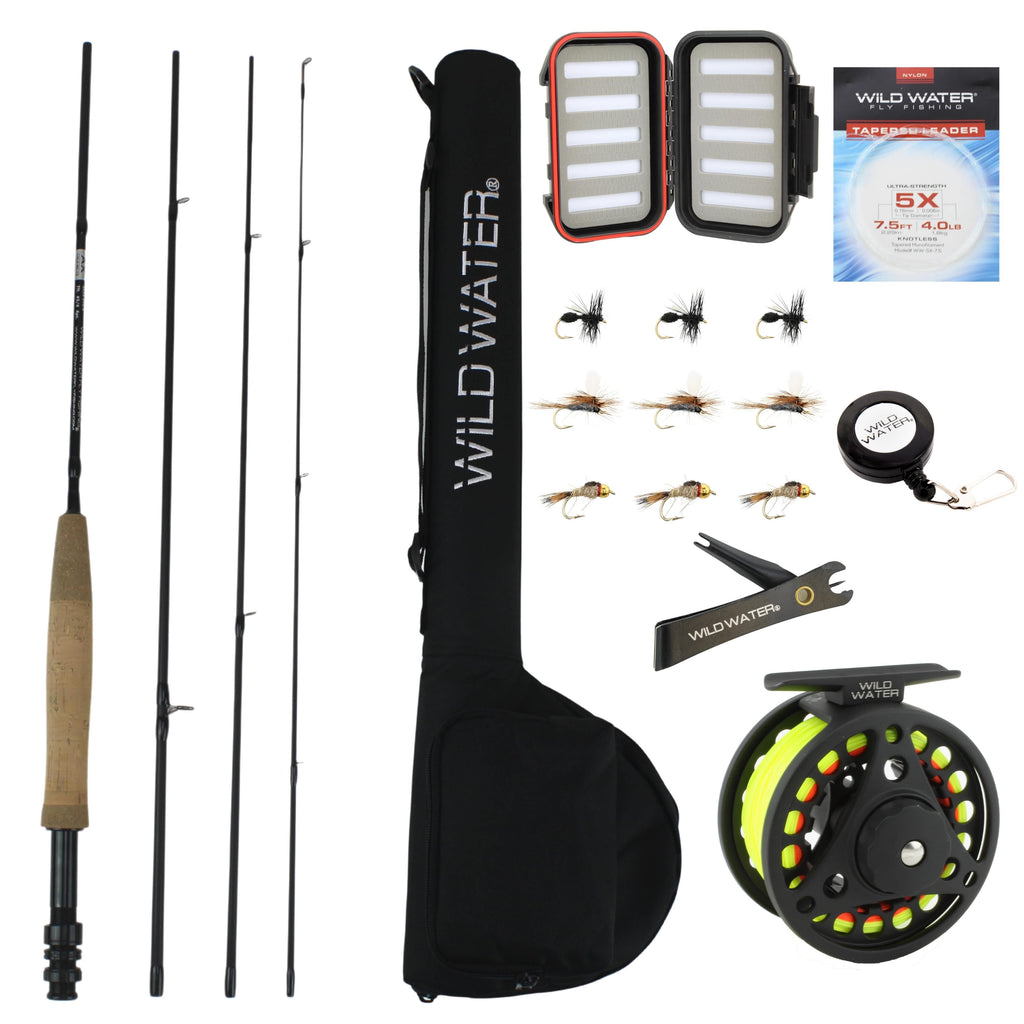 SF Fly Fishing Medium-Fast Action Rod Combo Kit Piece 5/6wt, 56% OFF
