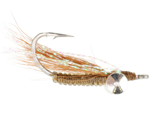 Wild Water Fly Fishing Fly Tying Material Kit, Brown Crazy Charlie, size 4