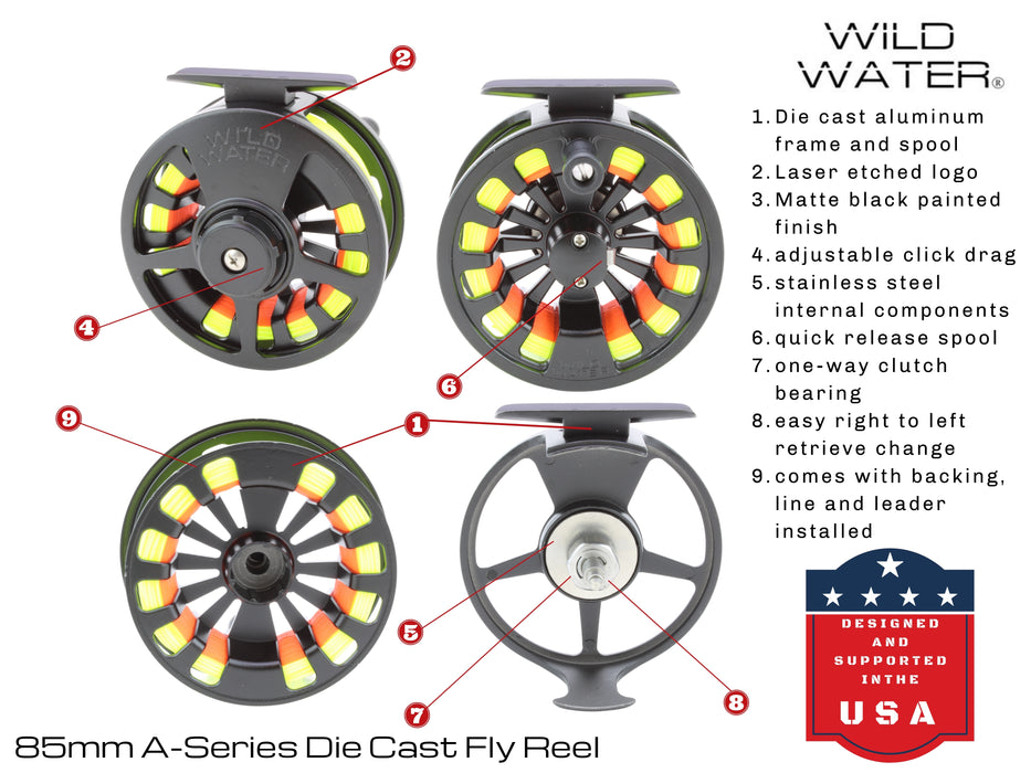 5-Weight Fly Reel | 6-Weight Fly Reel | Wild Water Fly Fishing