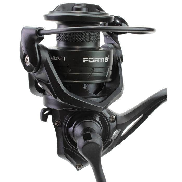 6' Medium Heavy Action 1 Piece Fiberglass/Graphite Spinning Rod and 4000 Spinning Reel Package | FORTIS