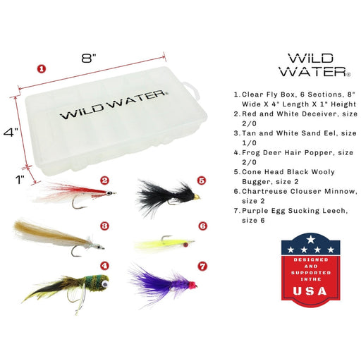 Wild Water Fly Fishing Kit, 9' 9/10 Weight Rod and Reel Package