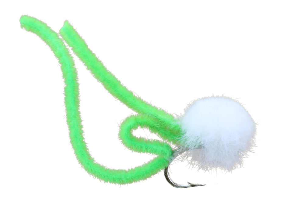 Wild Water Fly Fishing Fly Tying Material Kit, Lime Green Eggi Juan, size 12