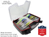 Wild Water Mega Freshwater/Saltwater Assortment, 60 Flies with Wild Water's Large Fly Suitcase