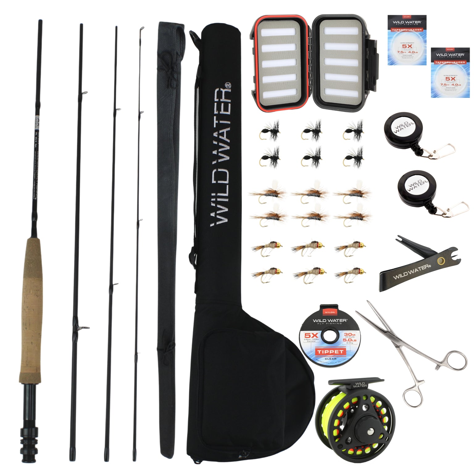 Fly Fishing Kits with Ultra Light IM8 Fly Rods, Reel & Flies & Fly Box ...