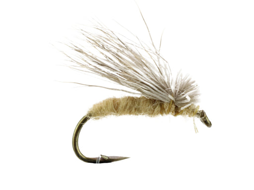 Wild Water Fly Fishing Fly Tying Material Kit, No Hackle Tan Caddis, size 12