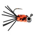 Black/Orange Bluegill Candy Jig, Size 10, Quantity 6 | Wild Water Fly Fishing