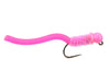 Wild Water Fly Fishing Fly Tying Material Kit, Pink Squirmy Worm, size 12