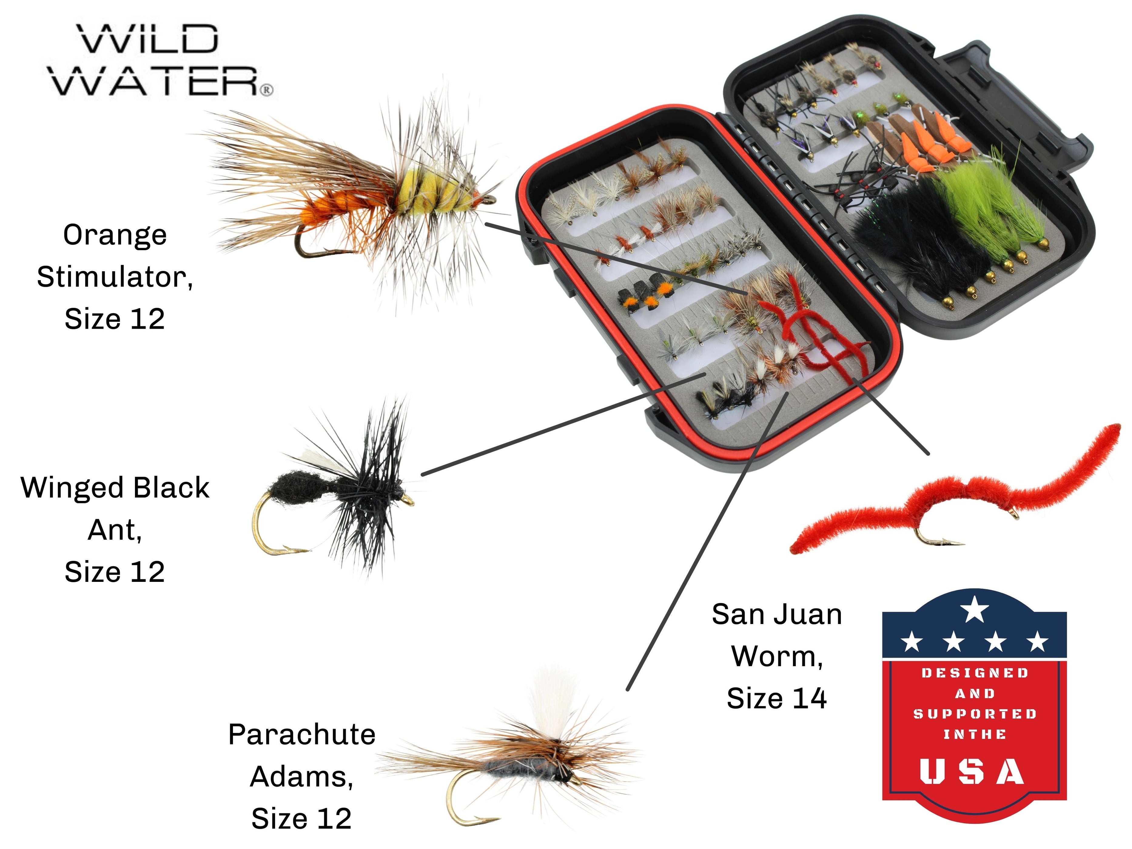 Mini Fly Assortment Box - 60 Flies | Wild Water Fly Fishing