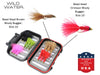 Wild Water Wooly Bugger Fly Assortment, 15 Flies with Small Fly Box