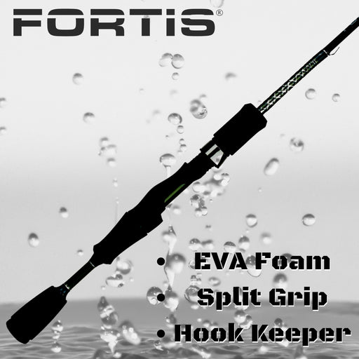 4'6" Ultra Light Action 1 Piece Fiberglass/Graphite Spinning Rod | FORTIS