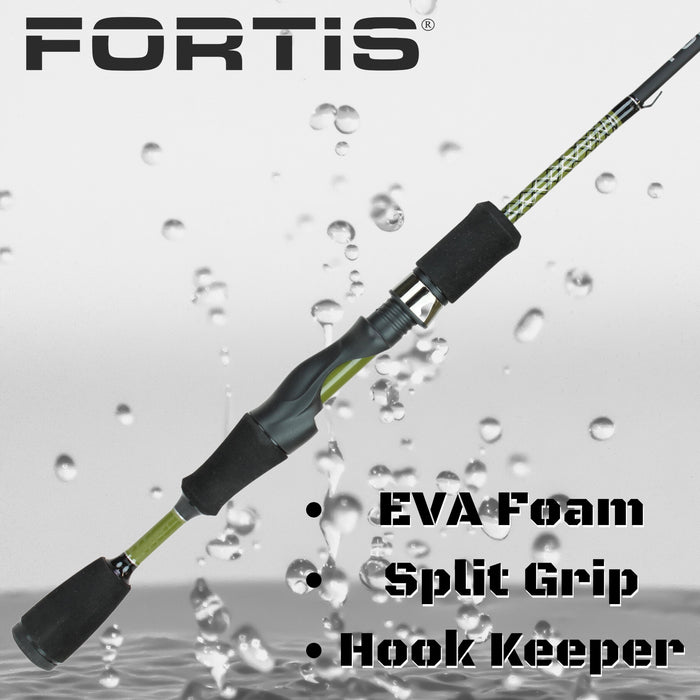 5' Ultra Light Action 1 Piece Fiberglass/Graphite Spinning Rod | FORTIS