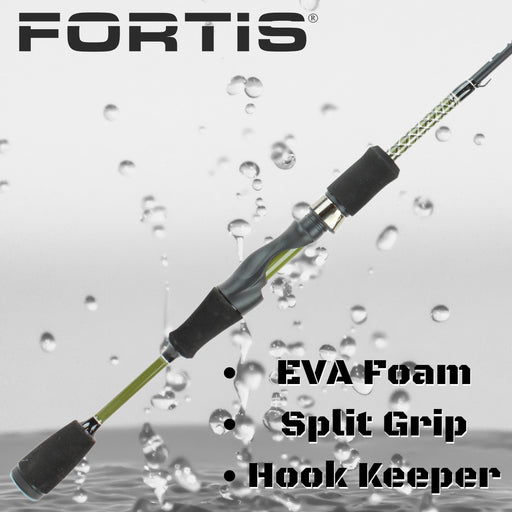 5' Ultra Light Action 2 Piece Fiberglass/Graphite Spinning Rod | FORTIS