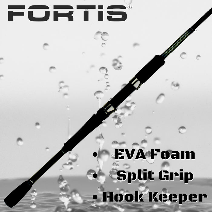 6' Medium Heavy Action 1 Piece Fiberglass/Graphite Spinning Rod | FORTIS