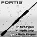 6' Medium Action 2 Piece Fiberglass/Graphite Spinning Rod | FORTIS