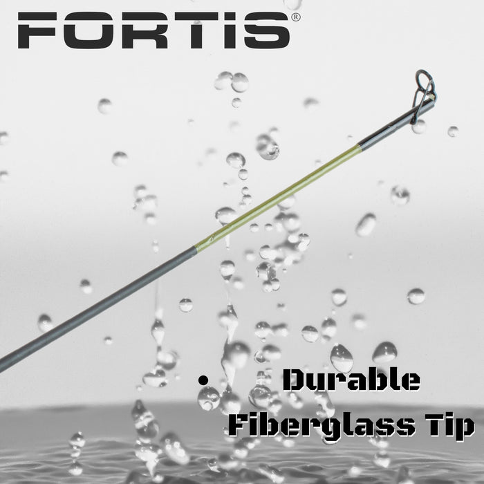 6'6" Fiberglass/Graphite Casting Rod, Medium Heavy Action | 2 Piece | FORTIS
