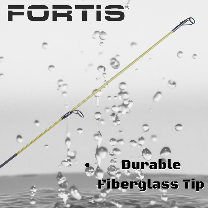 4'8" Ultra Light Action 1 Piece Fiberglass/Graphite Spinning Rod | FORTIS