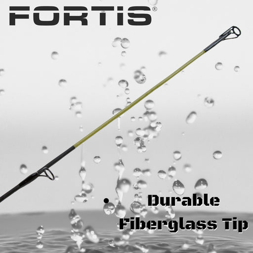 5'6" Light Action 2 Piece Fiberglass/Graphite Spinning Rod and 3000 Spinning Reel Package | FORTIS