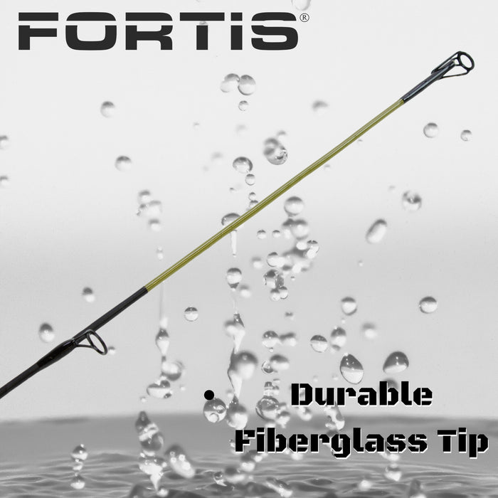 5'6" Light Action 2 Piece Fiberglass/Graphite Spinning Rod | FORTIS