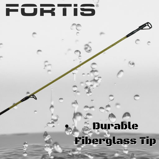 6'6" Medium Action 2 Piece Fiberglass/Graphite Spinning Rod | FORTIS