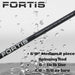 6' Medium Action 2 Piece Fiberglass/Graphite Spinning Rod and 3000 Spinning Reel Package | FORTIS