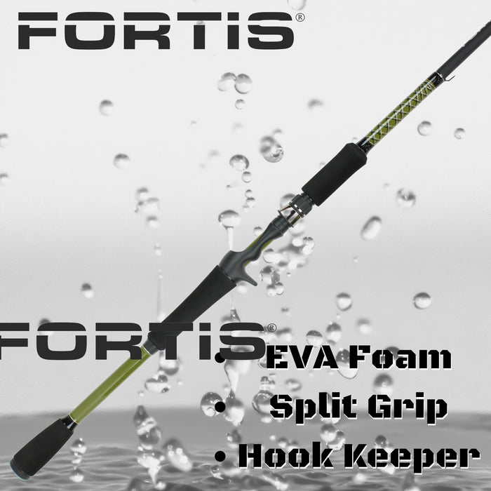 7' Fiberglass/Graphite Casting Rod, Medium Action | 1 Piece | FORTIS