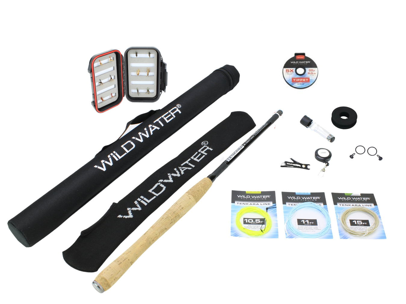  Wild Water Deluxe Fly Fishing Combo Starter Kit, 7