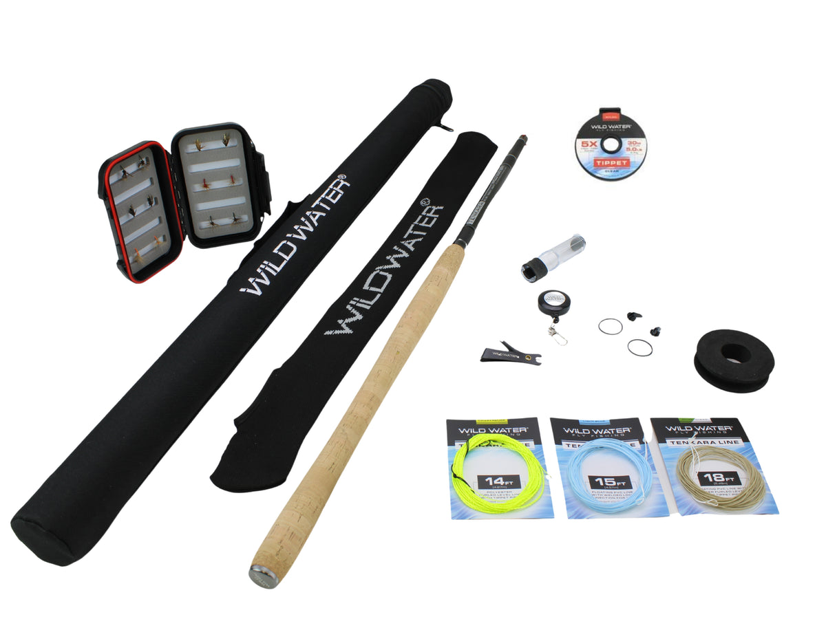 Tenkara Fly Fishing Kit 14-16 ft Big Game Zoom Rod | Wild Water
