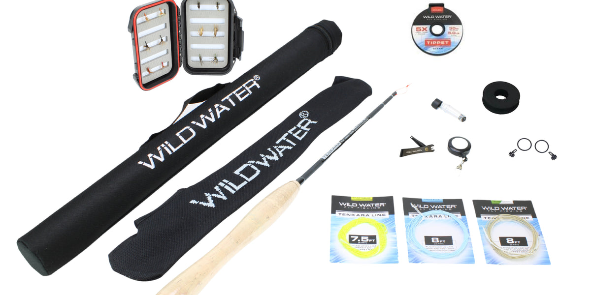 Wild Water Tenkara Zoom Fly Fishing Kit 7-8 ft Shorty Rod — Wild Water Fly  Fishing