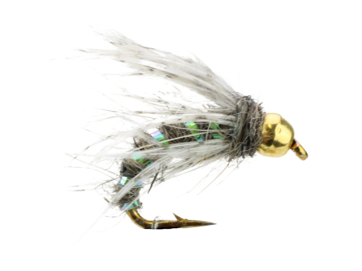 Fly Tying Material Kit, Tungsten Bead Head Green Tinsel Nymph