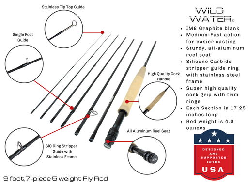 5 weight Fly Rod, 9ft 5 weight Fly Rod, 9ft